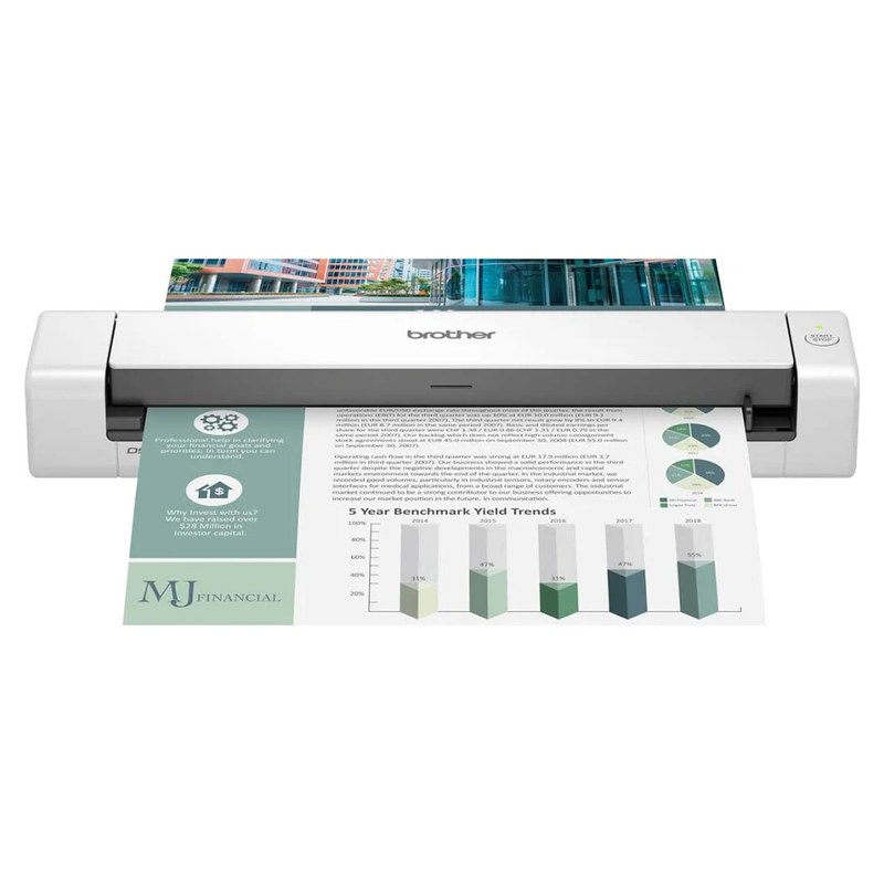 Scanner Brother Portátil DS740D A4 Duplex 16ppm USB