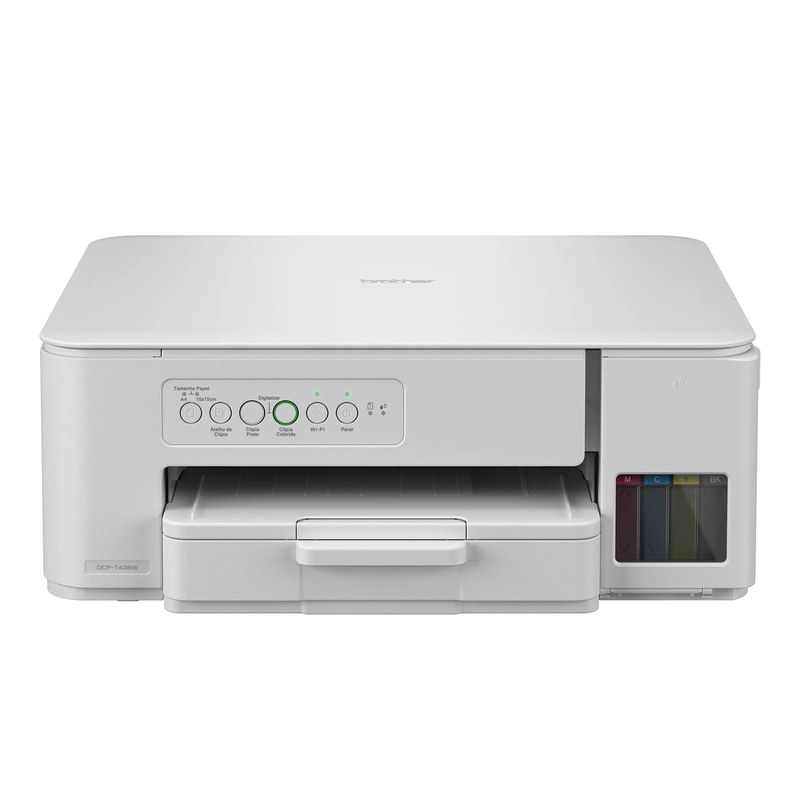 Impressora Multifuncional Brother DCP-T436W Tanque de Tinta